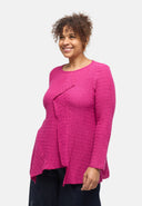 'Marella' tunic – cotton blend, asymmetric hem