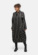 'Karena' Kleid - Baumwoll-Stretch, Streifenlook