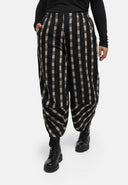 'Karena' Hose - Baumwoll-Stretch, Streifenlook